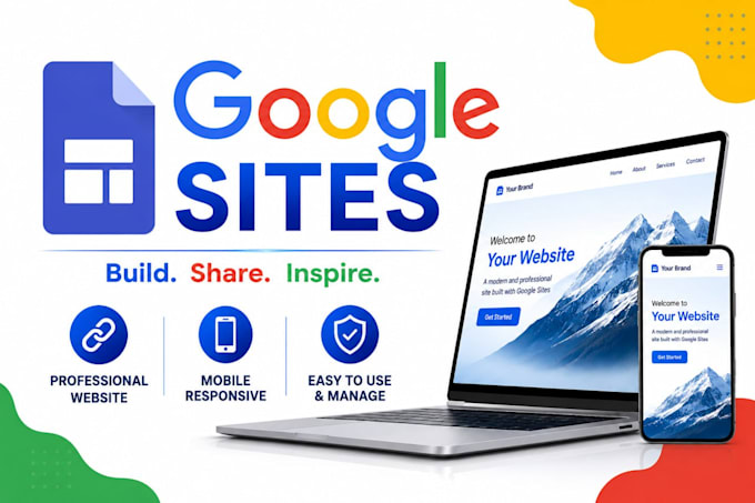 create modern, responsive website using google sites