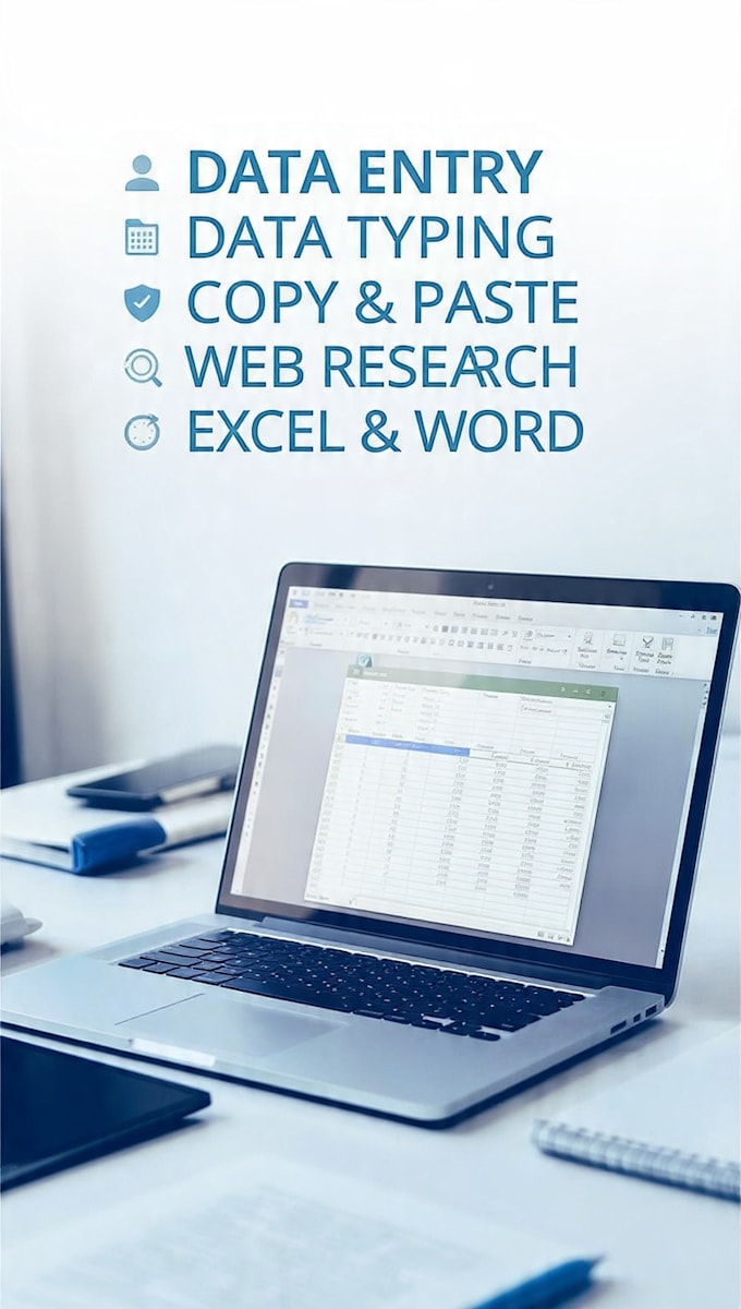 do accurate data entry and data typing