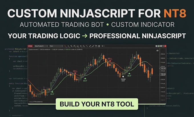 create ninjatrader automated trading bot or ninjatrader indicator for nt8 script