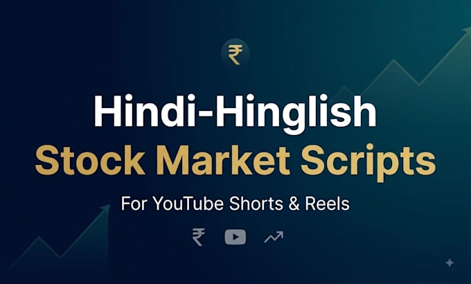 write hindi hinglish stock market youtube shorts scripts