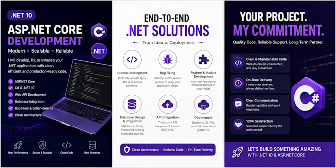 develop or fix your dotnet application