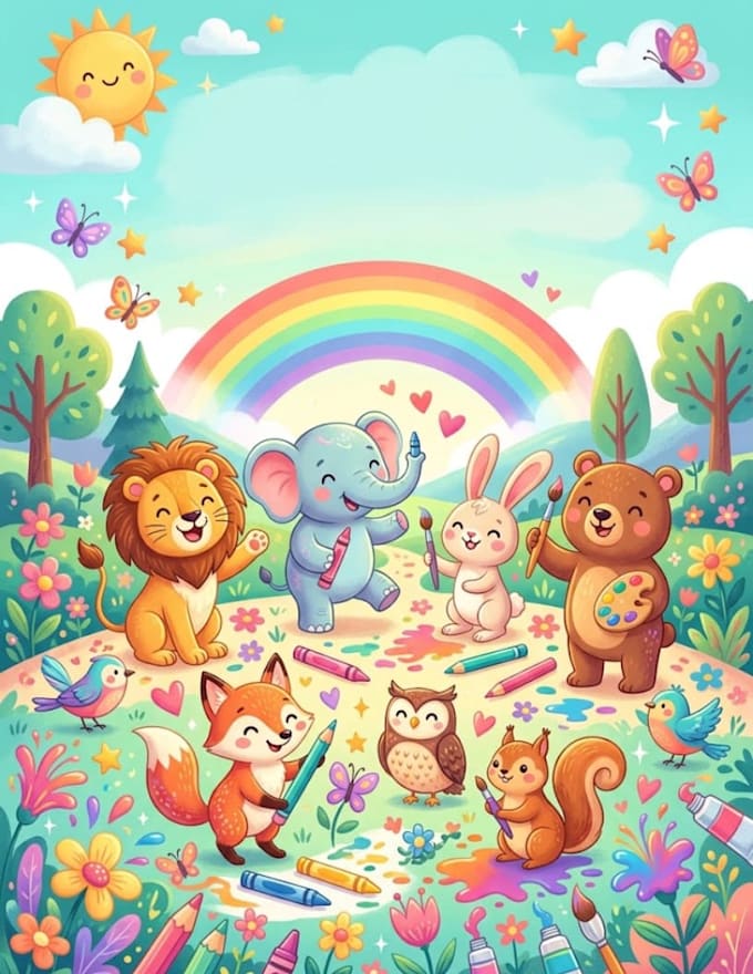 create a coloring book 30 pages