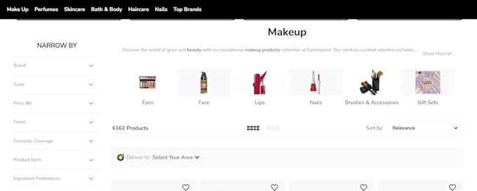do product listings on website