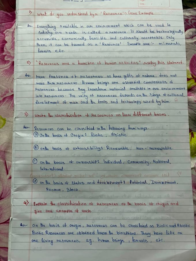 write clean notes letters with my neat and clean beautiful handwriting and notes