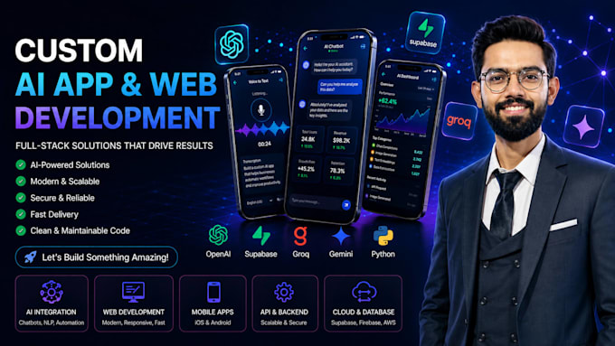 do full stack ai mobile app ai website development ai app developer ai software
