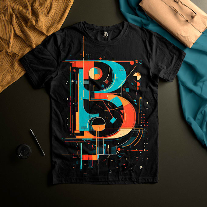 custom typography t shirt design