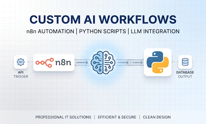 ai workflows on n8n or python