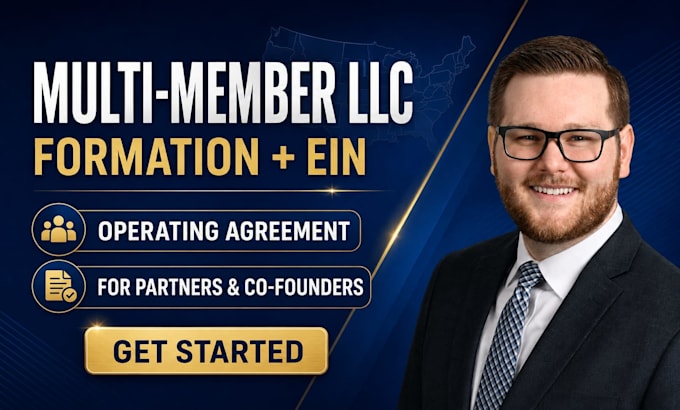 form your US multi member llc with ein and operating agreement within 24 hours