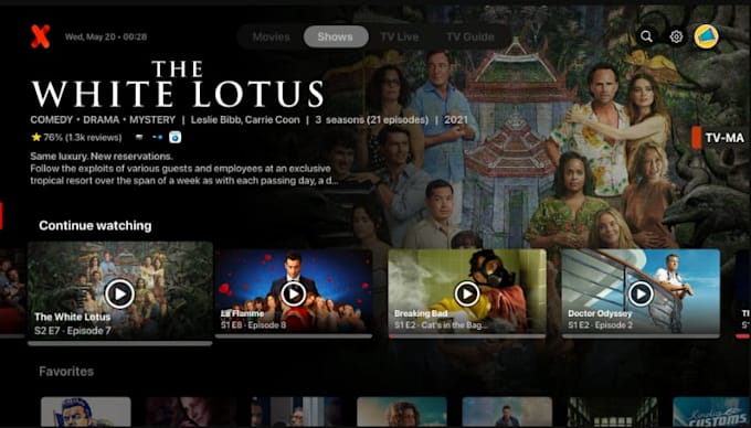 develop custom iptv app, streaming app, android and ios app, with control panel