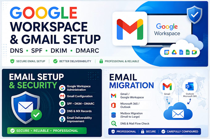 google workspace gmail email setup and deliverability