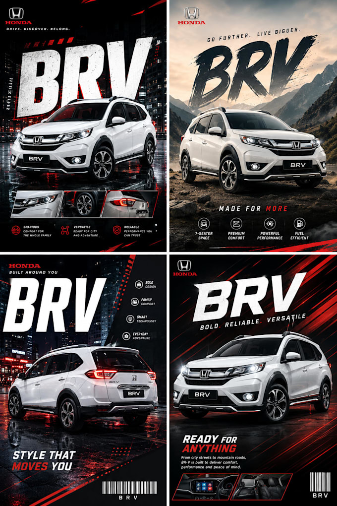 design professional posters, flyers, and digital assets
