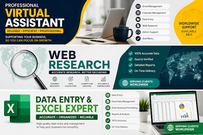 be your virtual assistant for data entry and administrative tasks