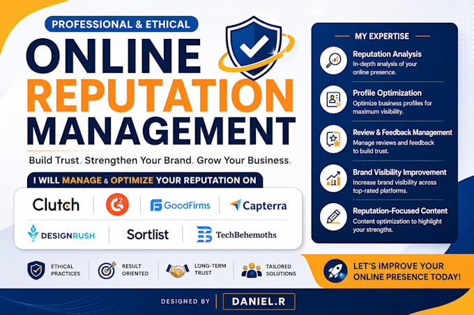 manage verified clutch g2 goodfirms capterra designrush ORM