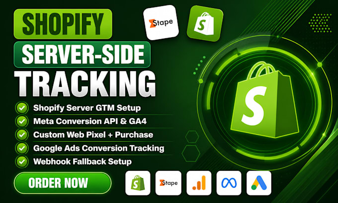 set up shopify server side tracking with GTM and stape
