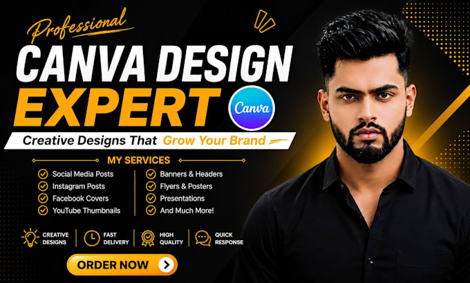 create professional canva designs for social media and business