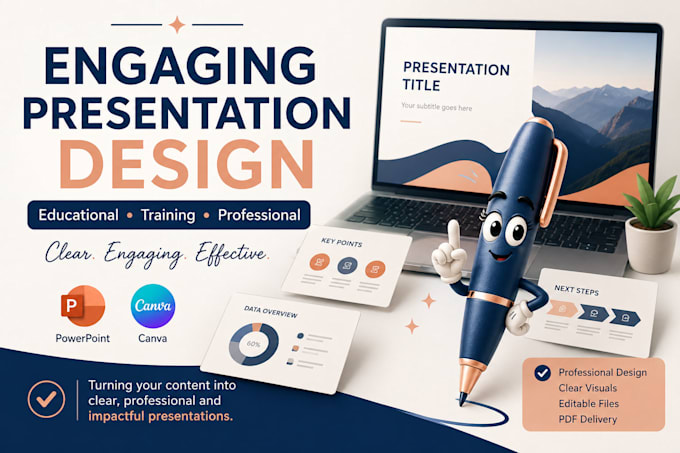 design engaging educational presentations and materials