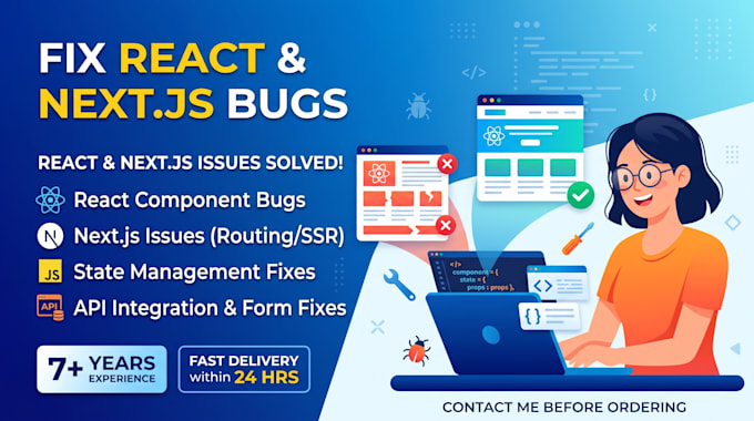 fix react nextjs bugs and frontend issues