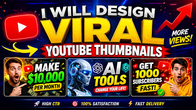 design eye catching youtube thumbnail, title and description