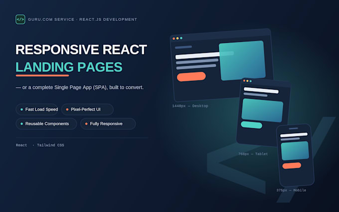 be your expert react js and tailwind css web developer