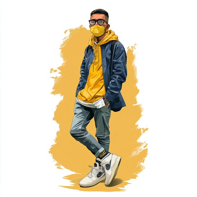 draw cartoon style illustration