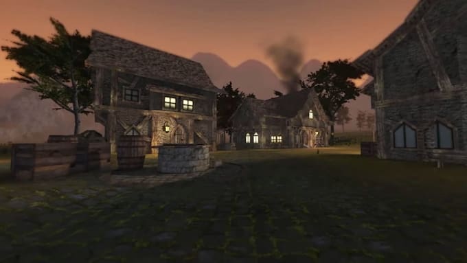 design fantasy 3d game environment, open world map in unity and unreal engine