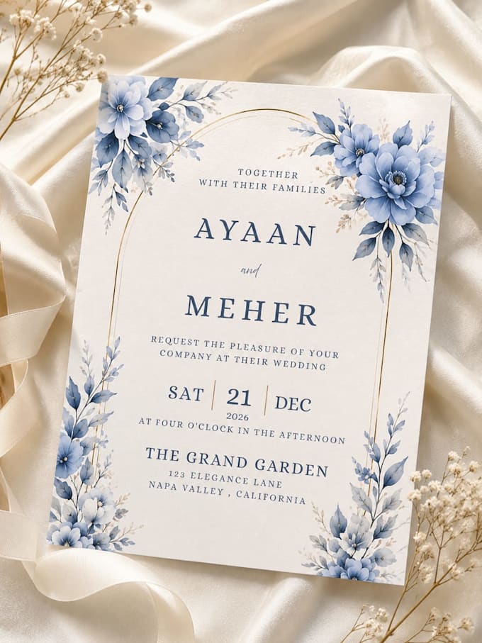 design elegant wedding invitation cards