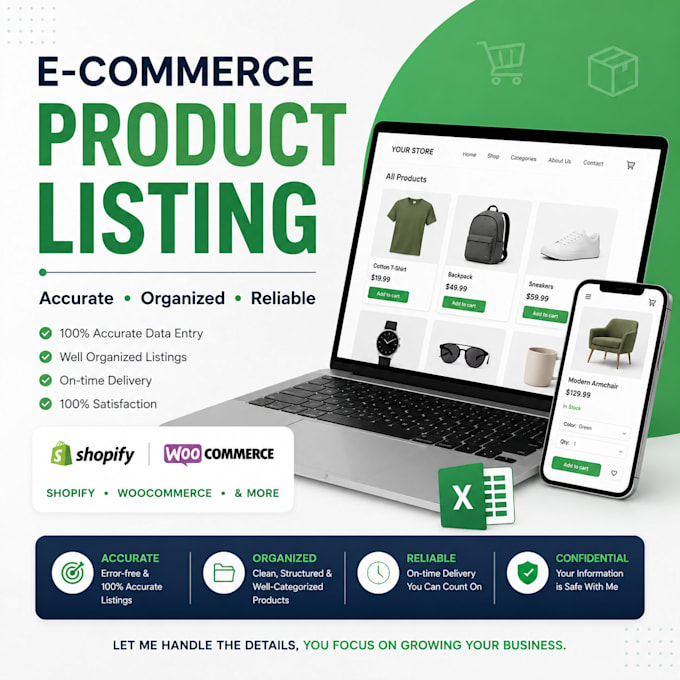 upload and organise products on your ecommerce store