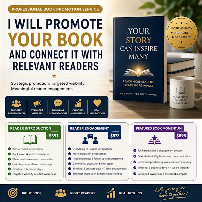 help your book to gain more visibility