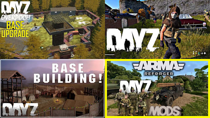 build dayz server setup, dayz mod, dayz script, dayz map, dayz armor and assets