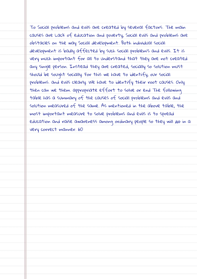 do perfect handwriting and typing work for you