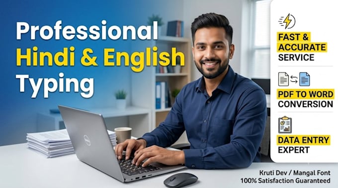 do fast hindi and english typing