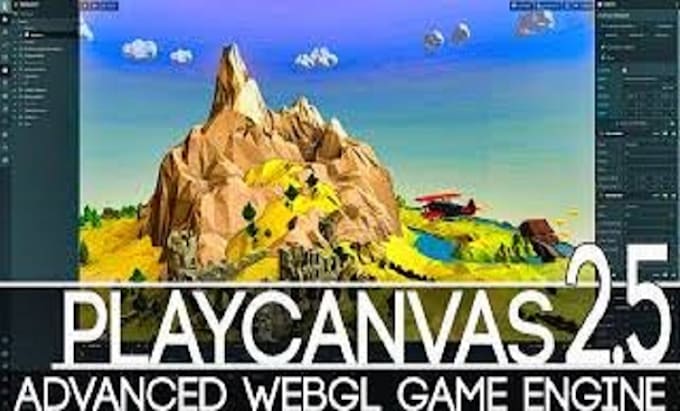 create a 3d or 2d javascript, HTML5 game for website using playcanvas