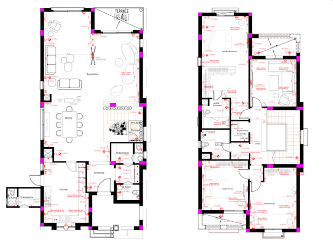 produce hvac ductwork plus mechanical drawing,ventilation layout plan for office