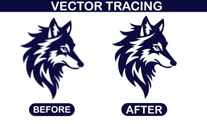 vector tracing, convert raster image or logo into vector