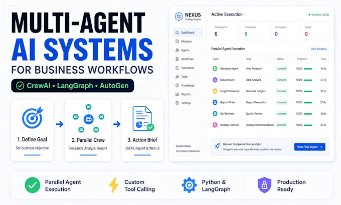 build custom multi agent ai systems with crewai or langgraph
