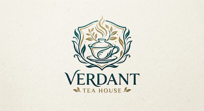 design an elegant tea house logo for your brand