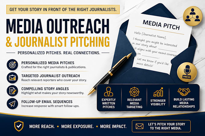 write personalized media pitches for journalists and publications