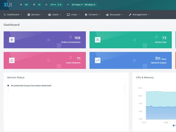 build an xui one server for you with dedicated server vod stream, SSL,  xtreamui