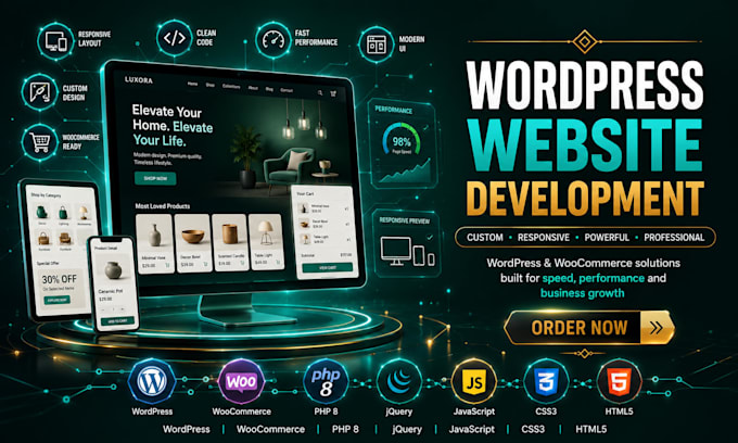 make wordpress theme customization with modern UI design