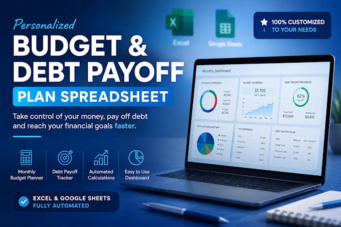 create a personalized budget and debt payoff plan