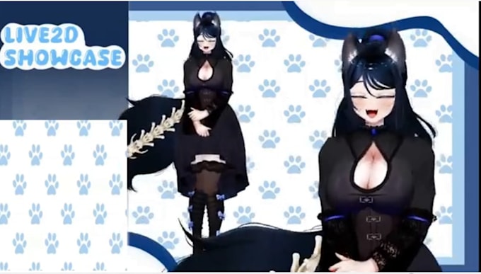 draw and rigging live2d vtuber model, vtuber rigging, vtuber commission style
