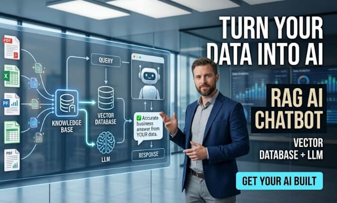 build rag ai chatbot with vector database and llm
