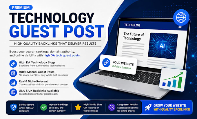 publish technology guest post with technology backlinks