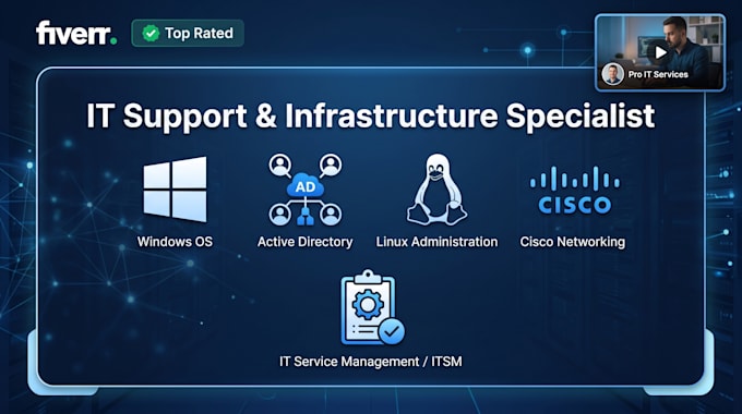 it support windows networks active directory web development