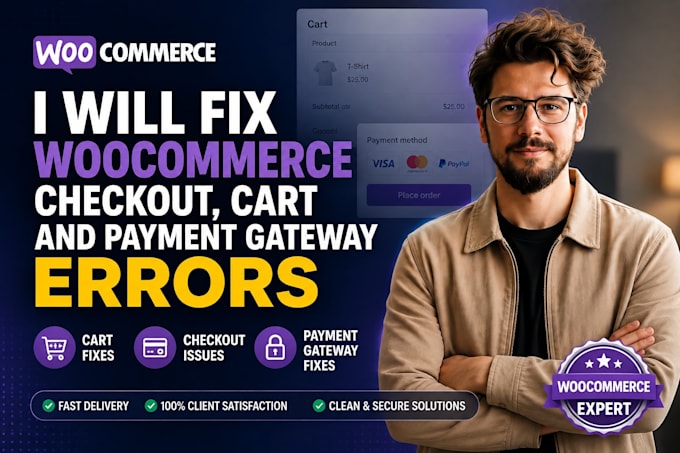 fix woocommerce checkout, cart and payment gateway errors