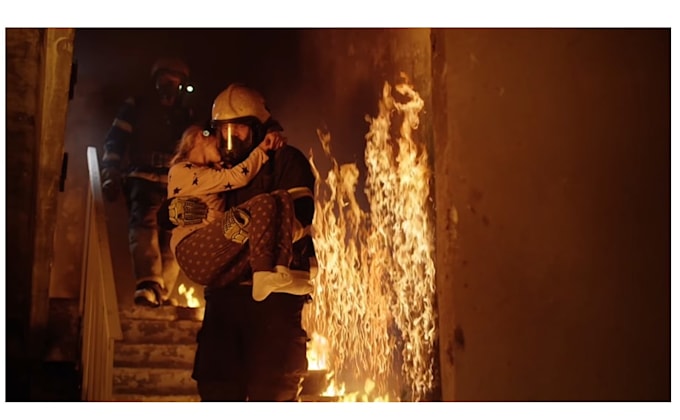 do vfx fire explosion effect, compositing particle, smoke effect, horror effect