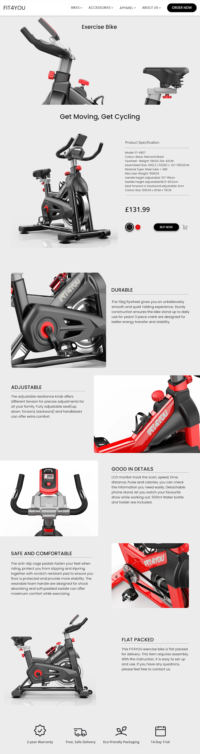 design a clean and modern landing page for your website