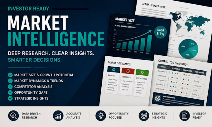 conduct market research, competitor analysis and swot analysis