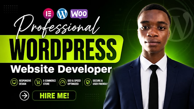 build wordpress website, design and develop ecommerce store by elementor builder