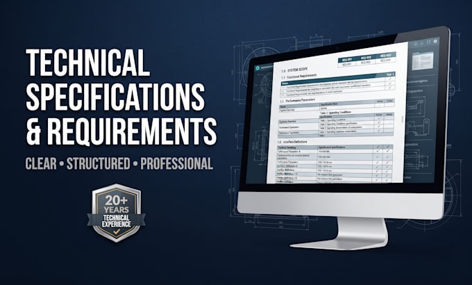 write clear technical specifications and requirements documents